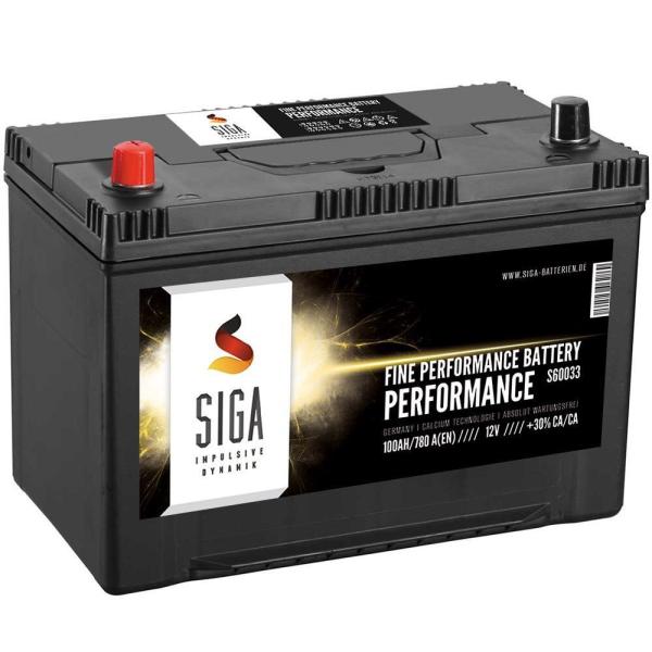 SIGA Performance Asia Autobatterie PPL 100Ah 12V